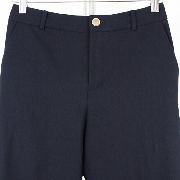 Club‎ Monaco Borrem Navy Wool Blend Tailored Career Work Trouser Ankle Pant Sz 0 - Picture 3 of 13